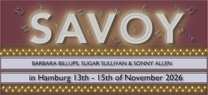 Savoy in Hamburg- Edition 3 ,13.-15. November mit Barbara, Sonny & Sugar ( USA),Sa.14.11. Live -Fuchs von Zimmer